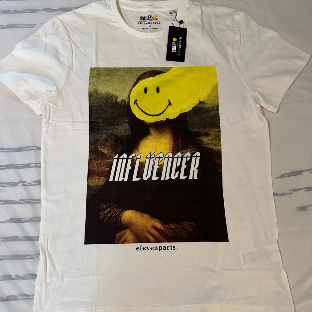Eleven Paris + Smiley White Graphic T-Shirt